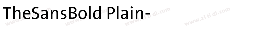 TheSansBold Plain字体转换